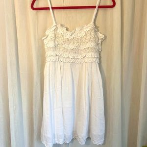 American Eagle White Mini Sundress